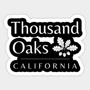 Thousand Oaks California Acorns Sticker